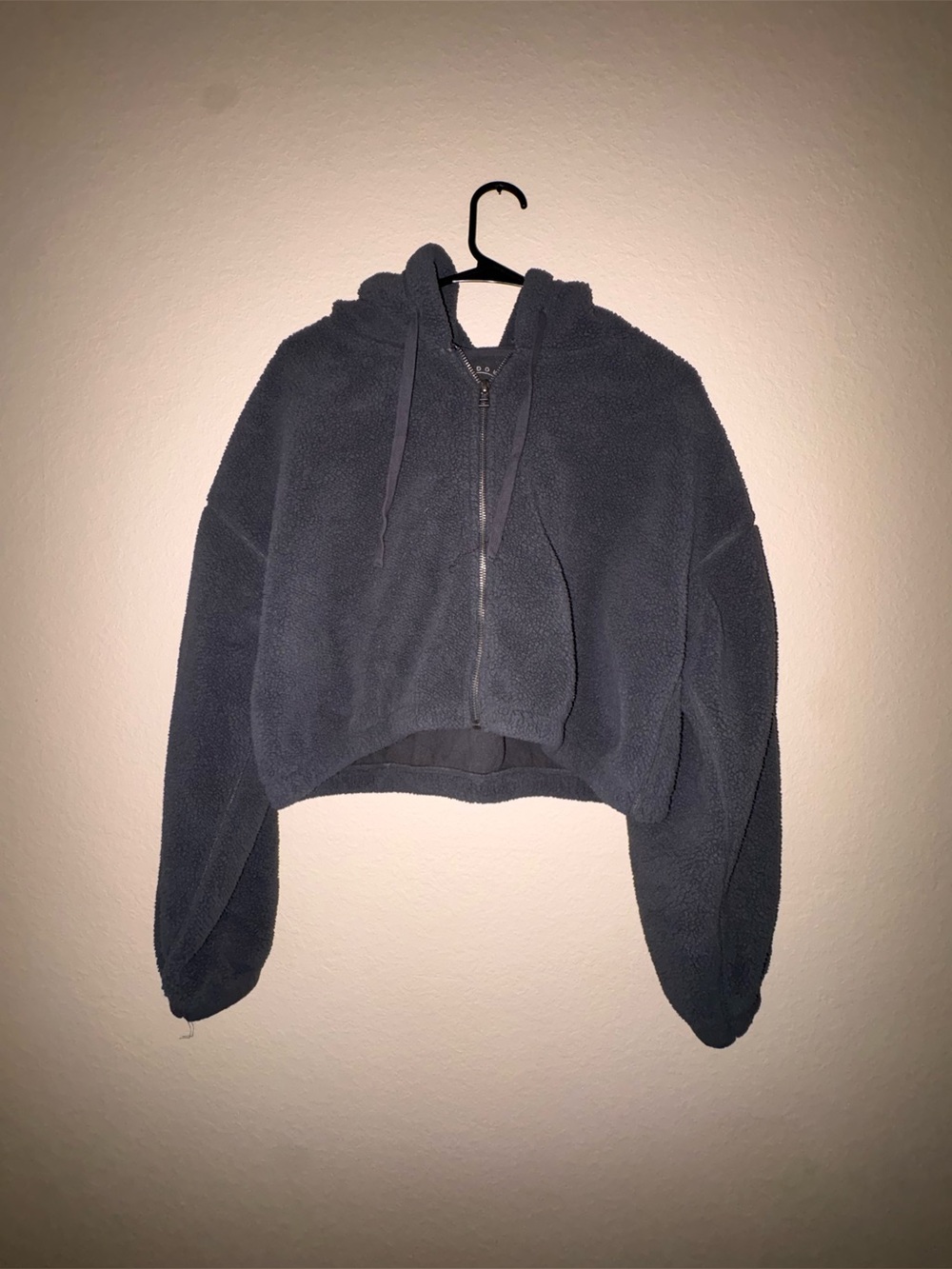 Sundown by Splendid Dark Gray Sherpa Zip Hoodie